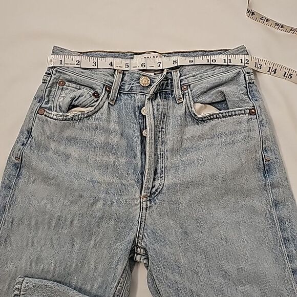 AGOLDE DISTRESSED JEANS SIZE 24 - Picture 3 of 12